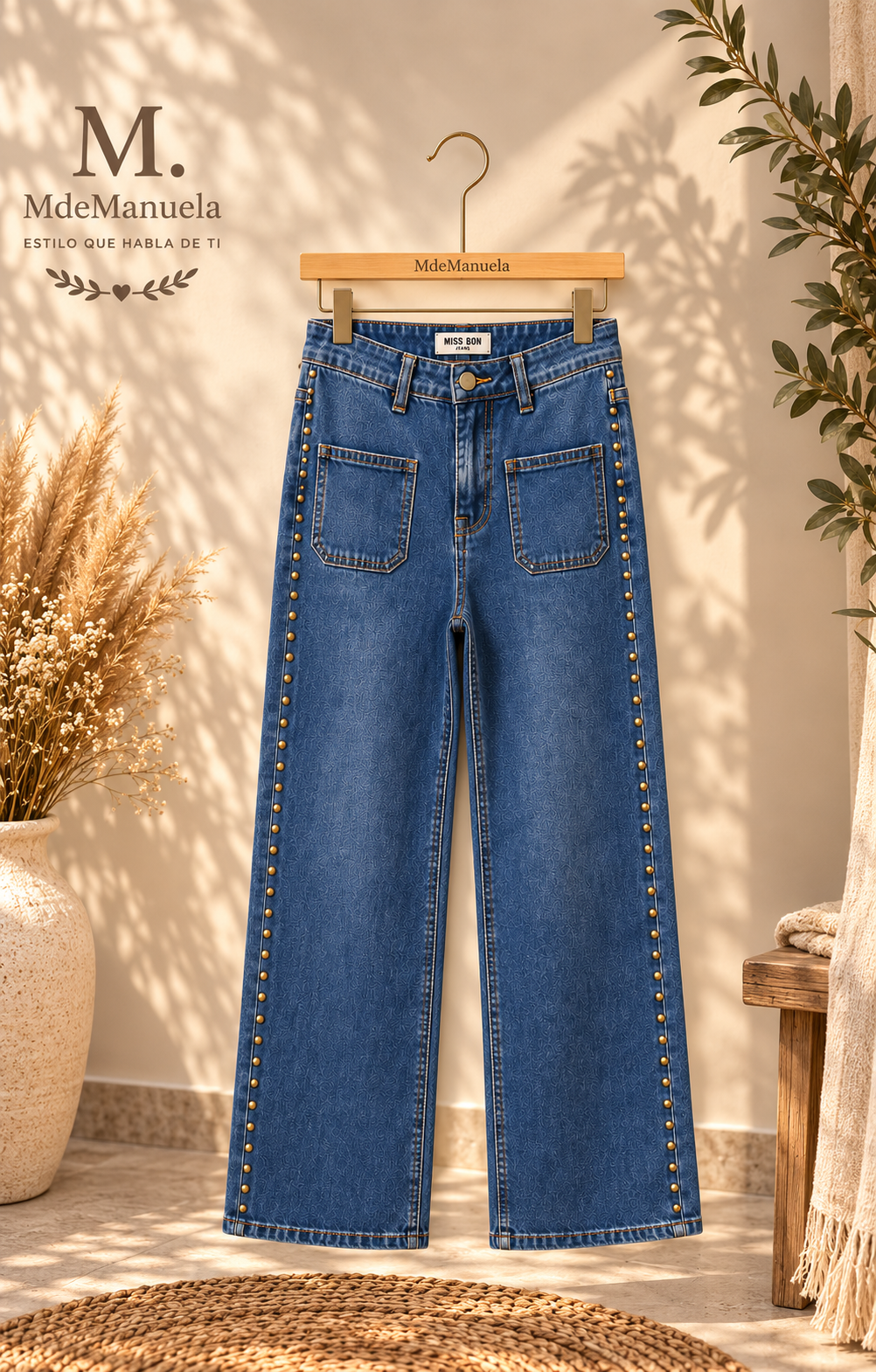 Denim Luxe tachuelas