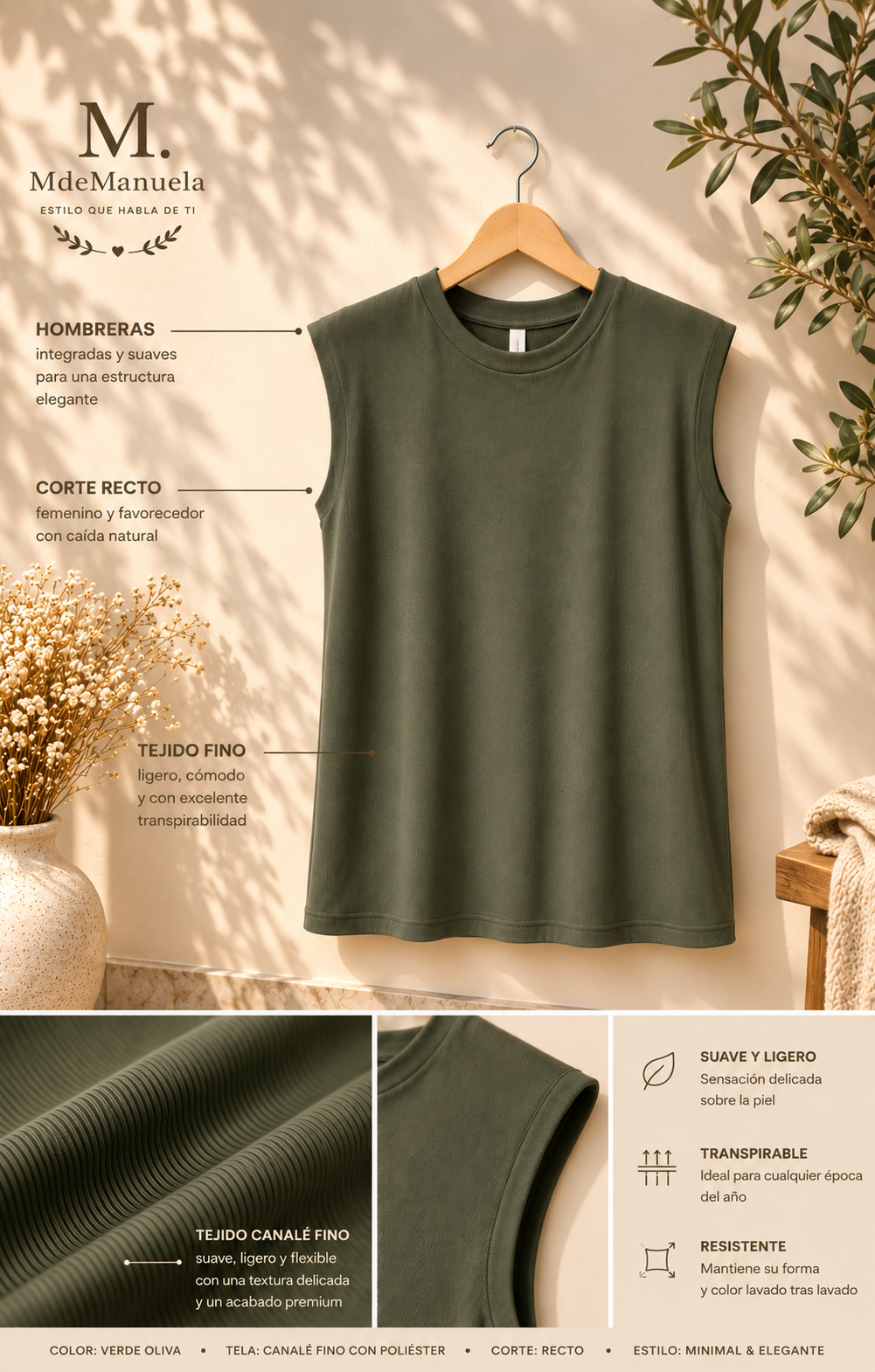 Camiseta Chic Hombreras