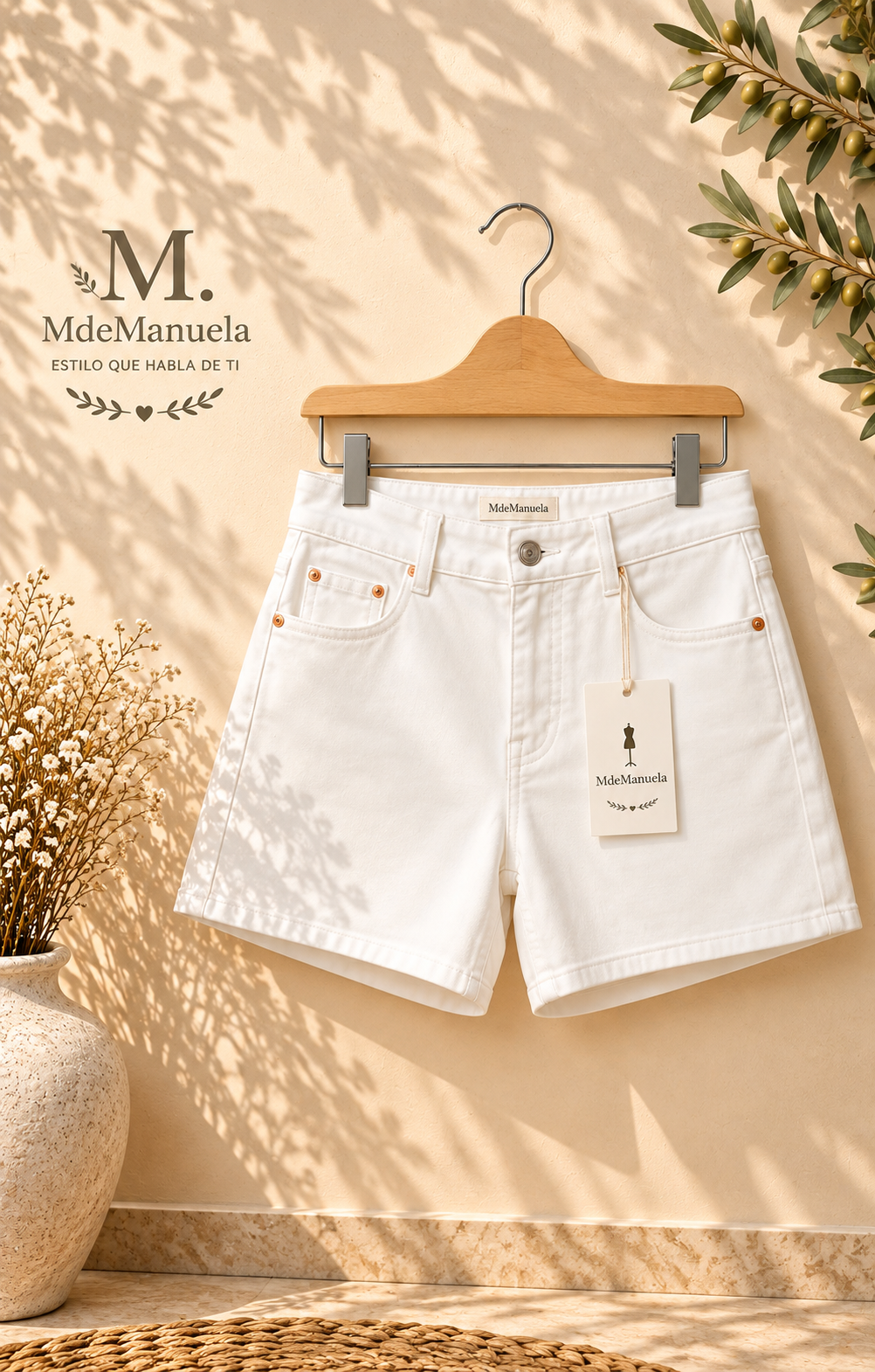 Short Capri Blanco