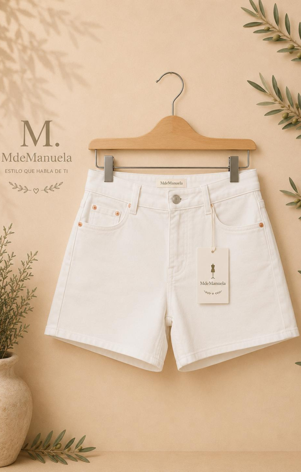 Short Capri Blanco