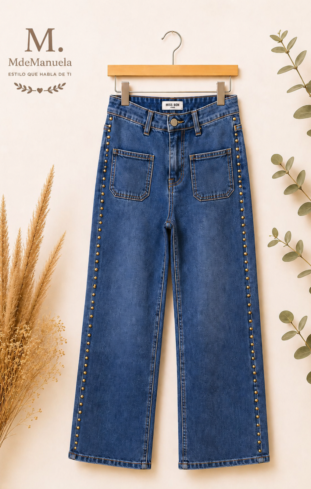 Denim Luxe tachuelas