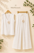 Conjunto Duna tejido lino